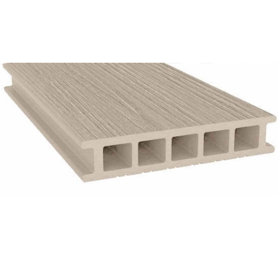 Террасная доска из ДПК Savewood Fagus радиальный распил бежевый